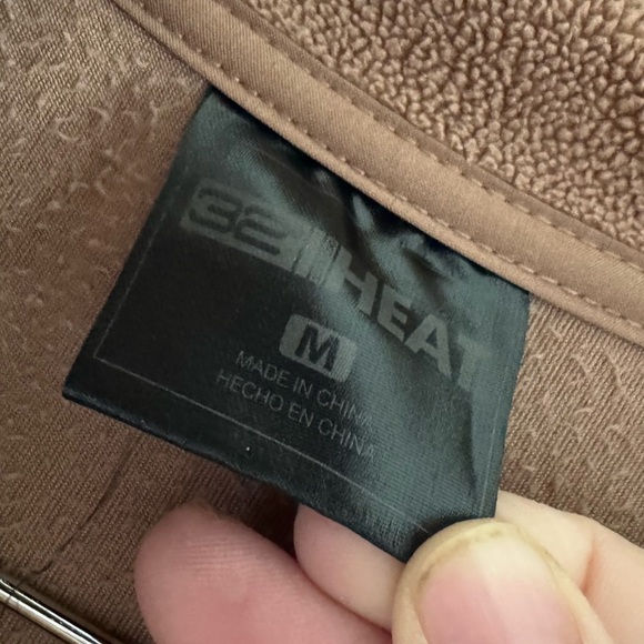 Midweight Snap Fleece Pullover Medium Brown Gorpcore Hygge 32 Degrees Heat - Picture 9 of 16